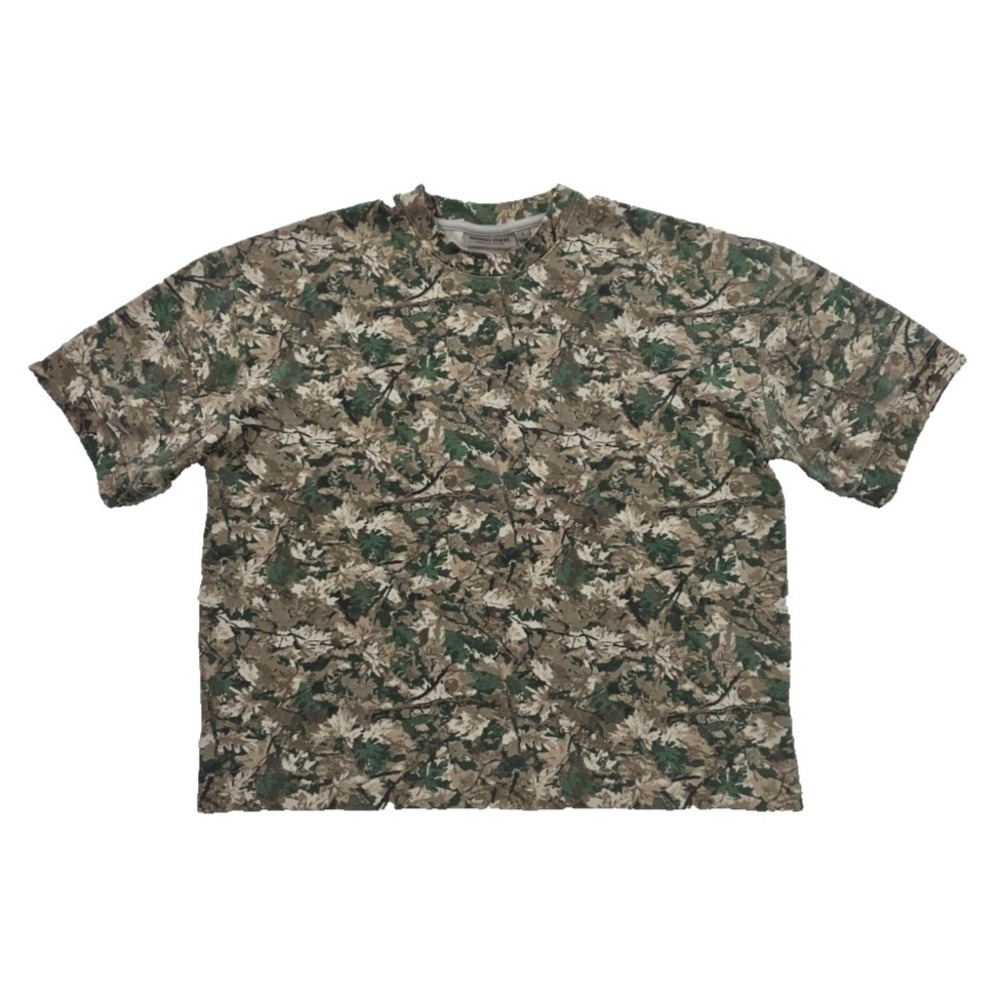 Amongst Others Camo Shirt Mens L Large Green Boxy Drop Shoulder Oversized